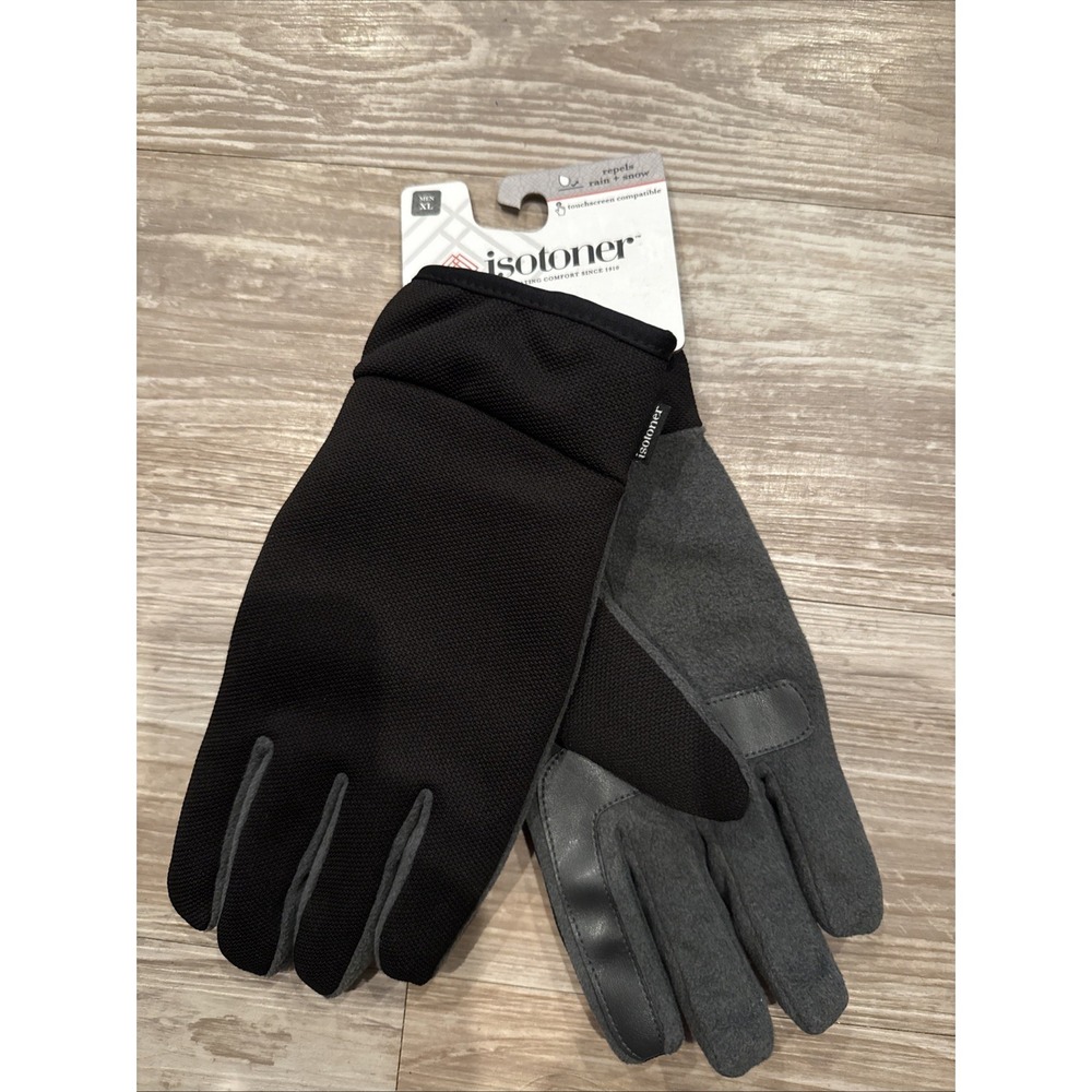 Isotoner Men's Tech Stretch Gloves with smarTouch‎ XL